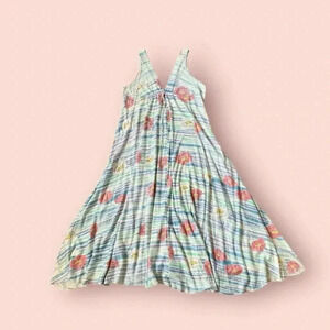 Vintage house maxi dress and house robe set